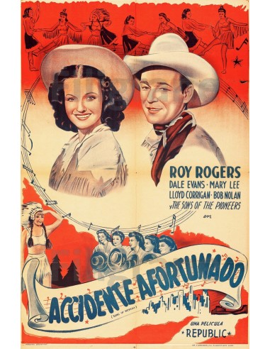 FILM ACCIDENT a FORTUNADO Rokh-POSTER/REPRODUCTION d1 AFFICHE VINTAGE pas cher