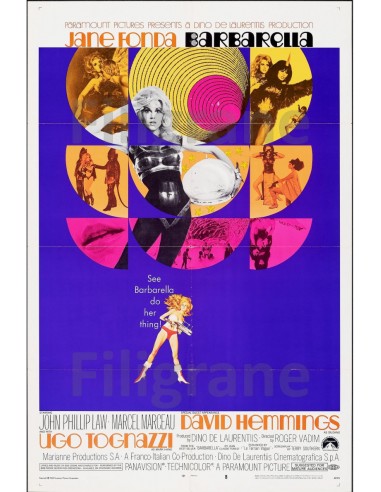 FILM BARBARELLA Rbii-POSTER/REPRODUCTION d1 AFFICHE VINTAGE Livraison rapide