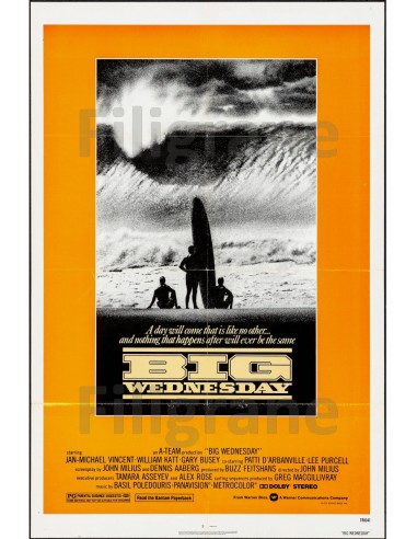 FILM BIG WEDNESDAY Rjjc-POSTER/REPRODUCTION d1 AFFICHE VINTAGE À commander