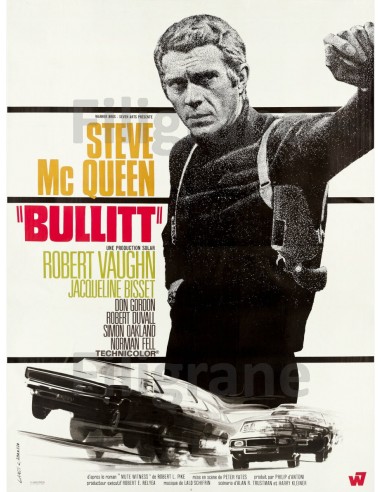 FILM BULLITT Rifk-POSTER/REPRODUCTION d1 AFFICHE VINTAGE Les magasins à Paris