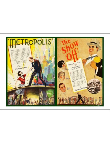 CINéMA Fritz LANG  Film METROPOLIS Rwxc-POSTER/REPRODUCTION d1 AFFICHE VINTAGE Faites des économies